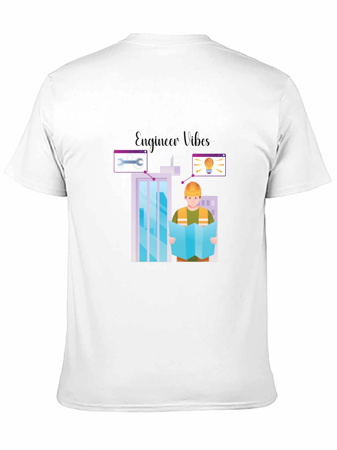 Engineer Vibes Graphic T-Shirt - Architect Building Design