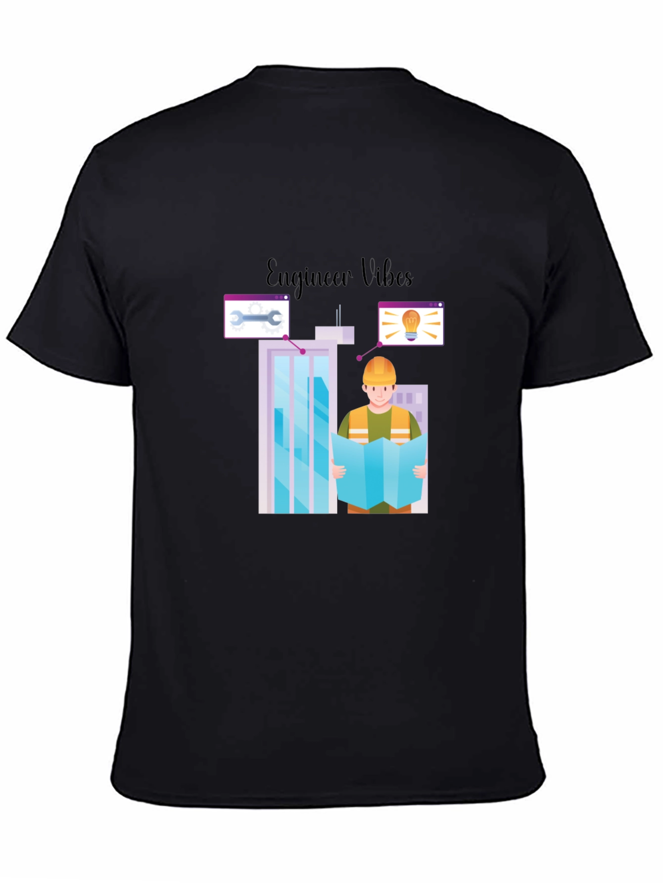 Engineer Vibes Graphic T-Shirt - Architect Building Design