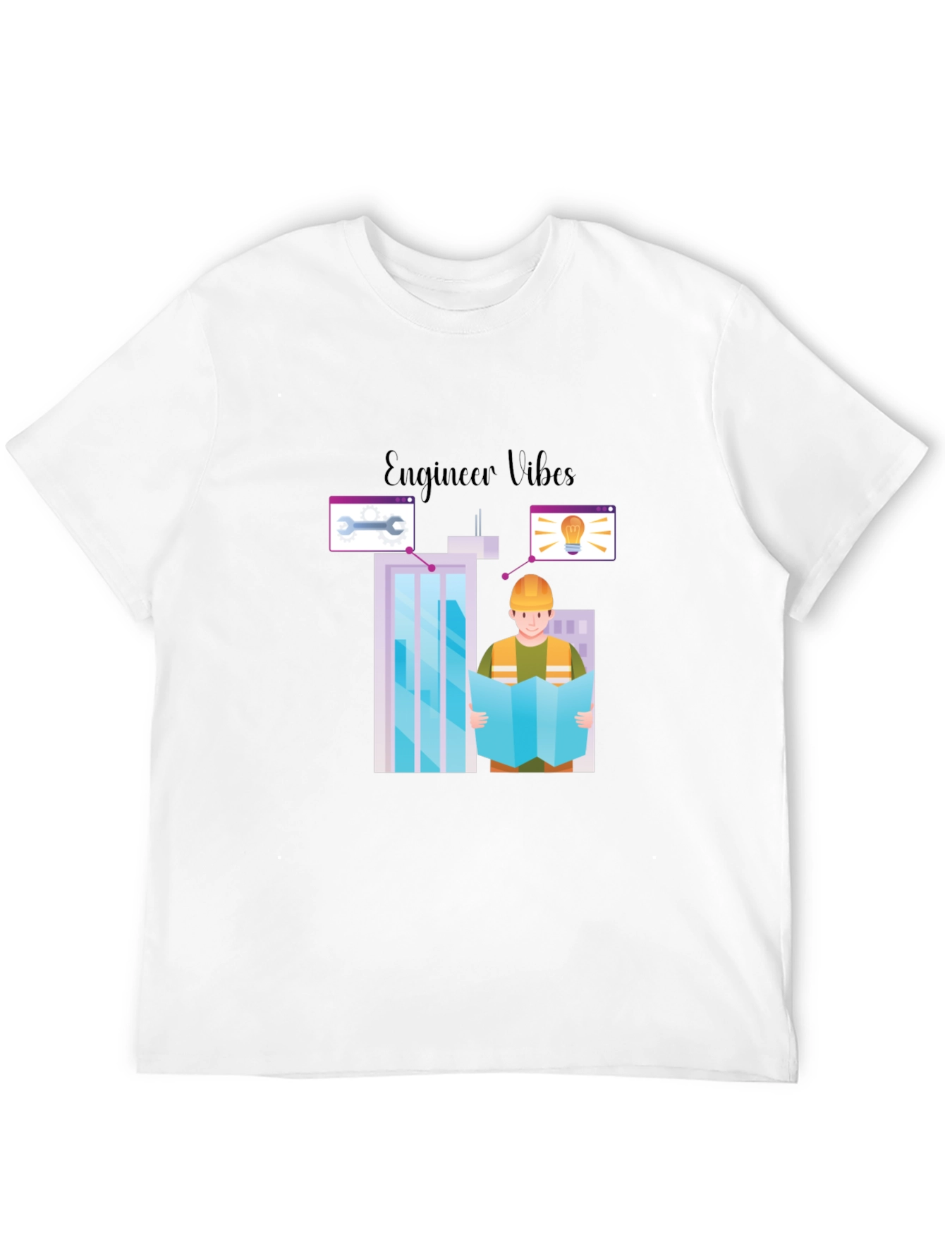 Engineer Vibes Graphic T-Shirt - Architect Building Design