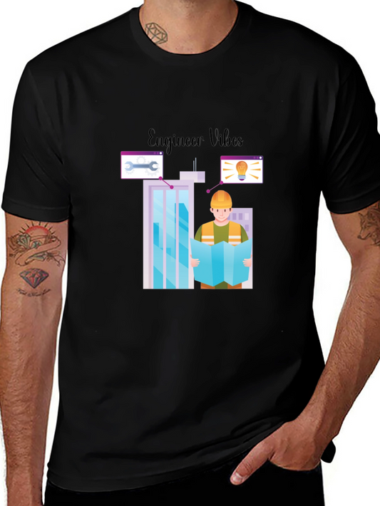 Engineer Vibes Graphic T-Shirt - Architect Building Design