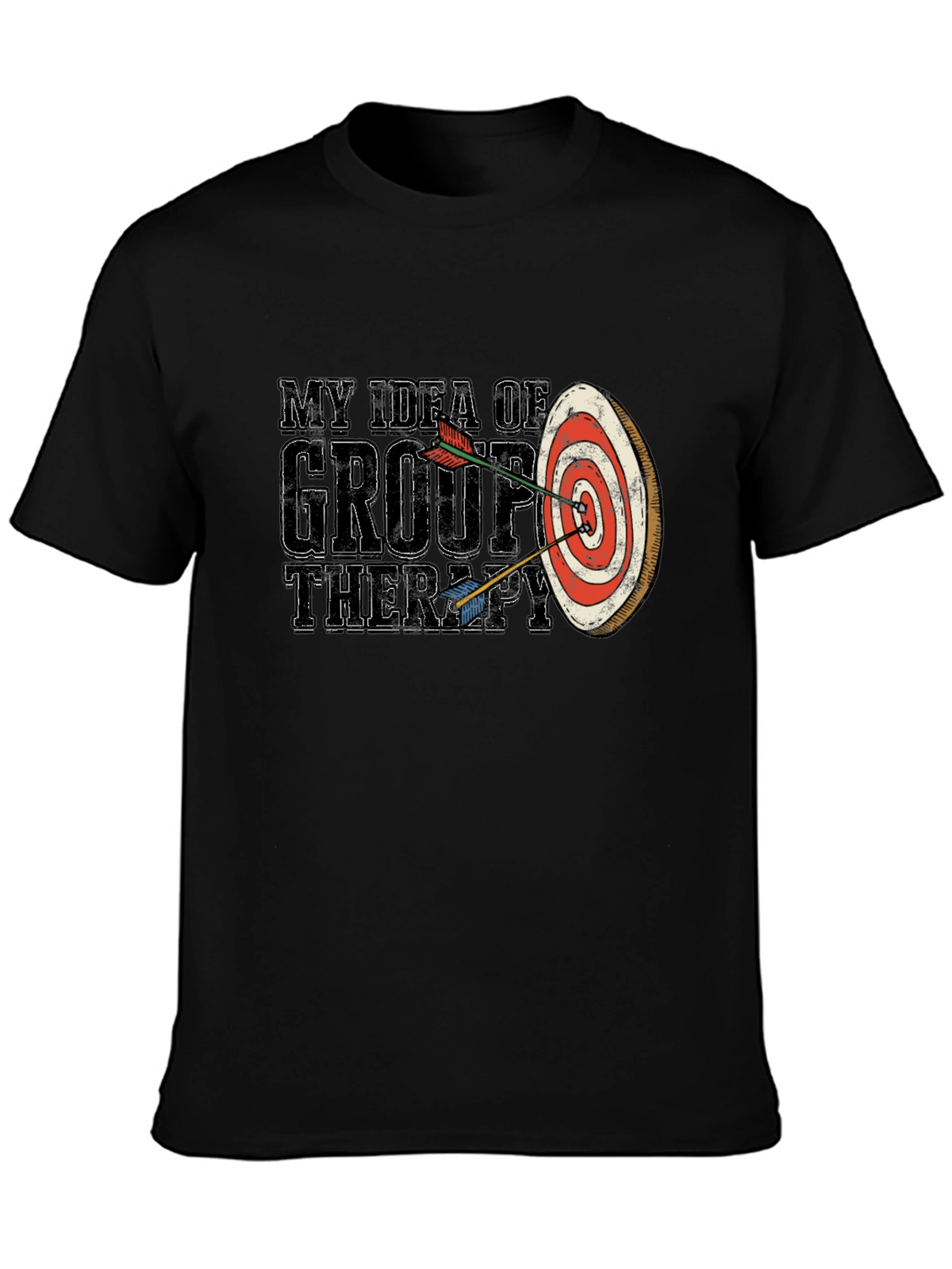 My Idea of Group Therapy T-Shirt Funny Archery