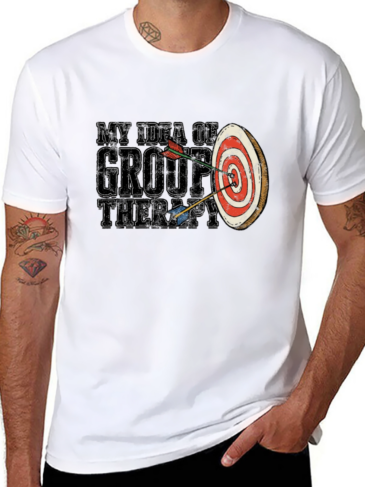 My Idea of Group Therapy T-Shirt Funny Archery