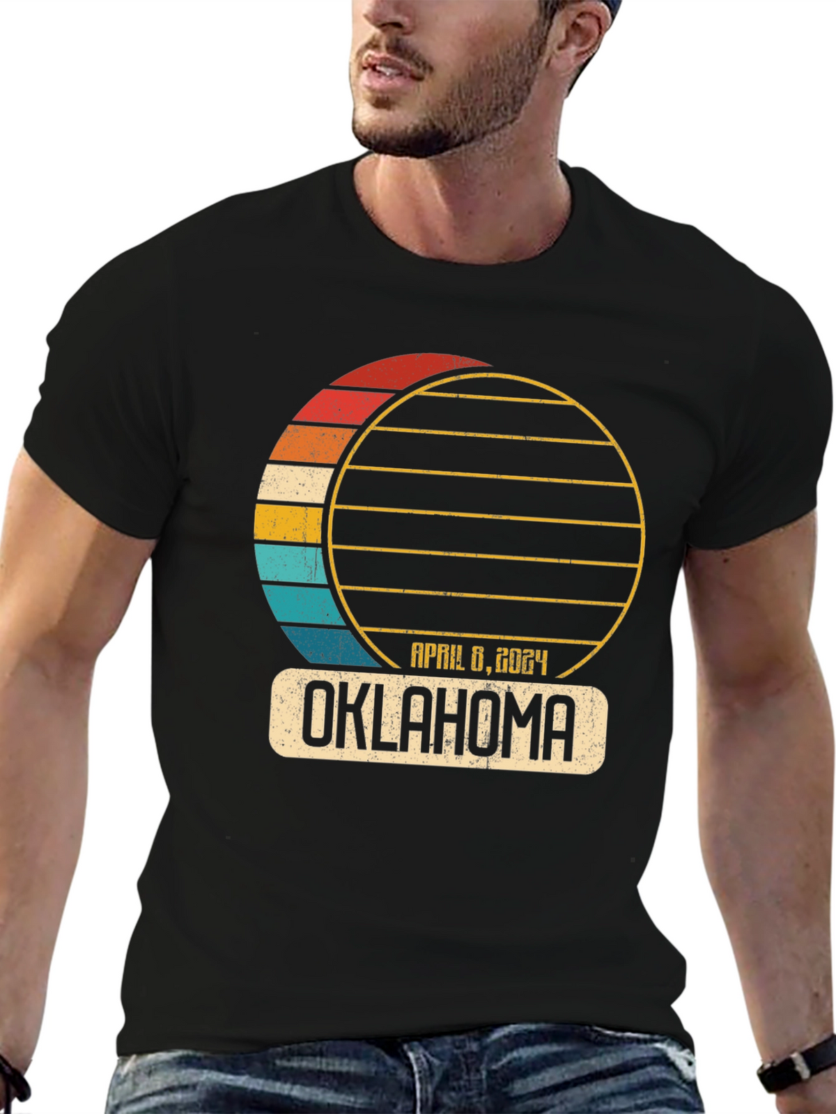 Oklahoma April 8 2024 Total Solar Eclipse T-Shirt