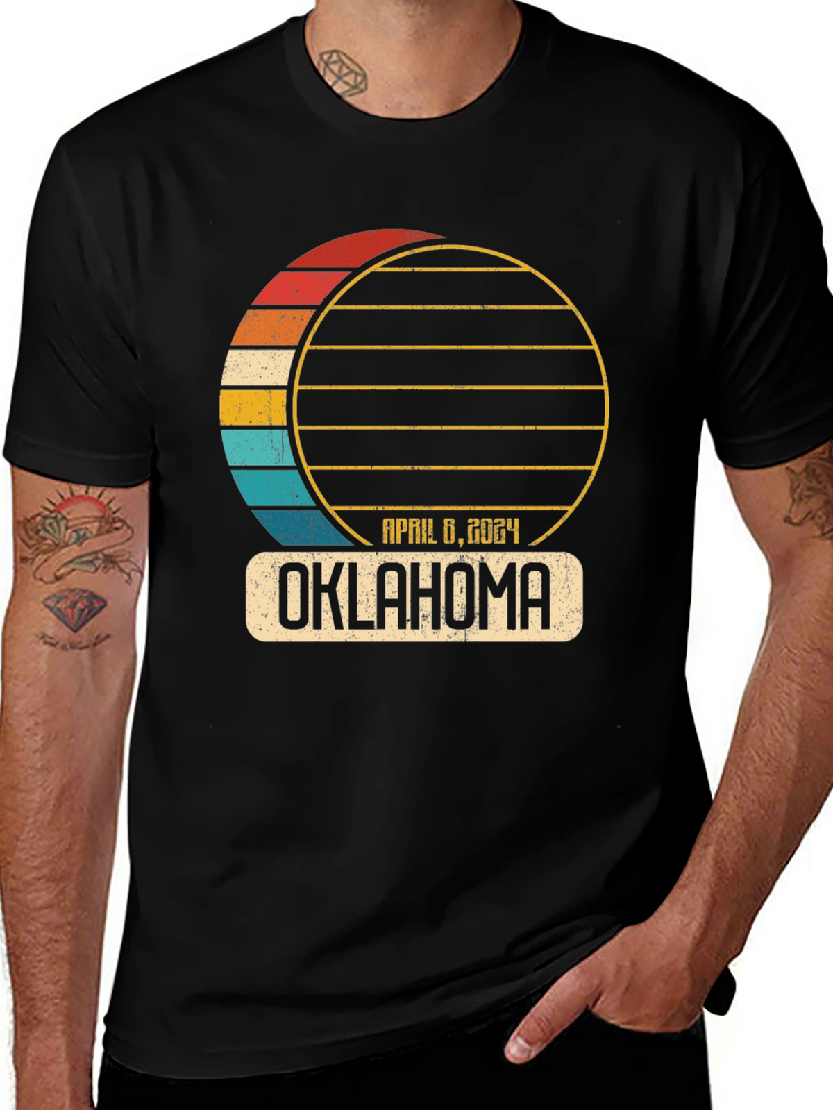 Oklahoma April 8 2024 Total Solar Eclipse T-Shirt