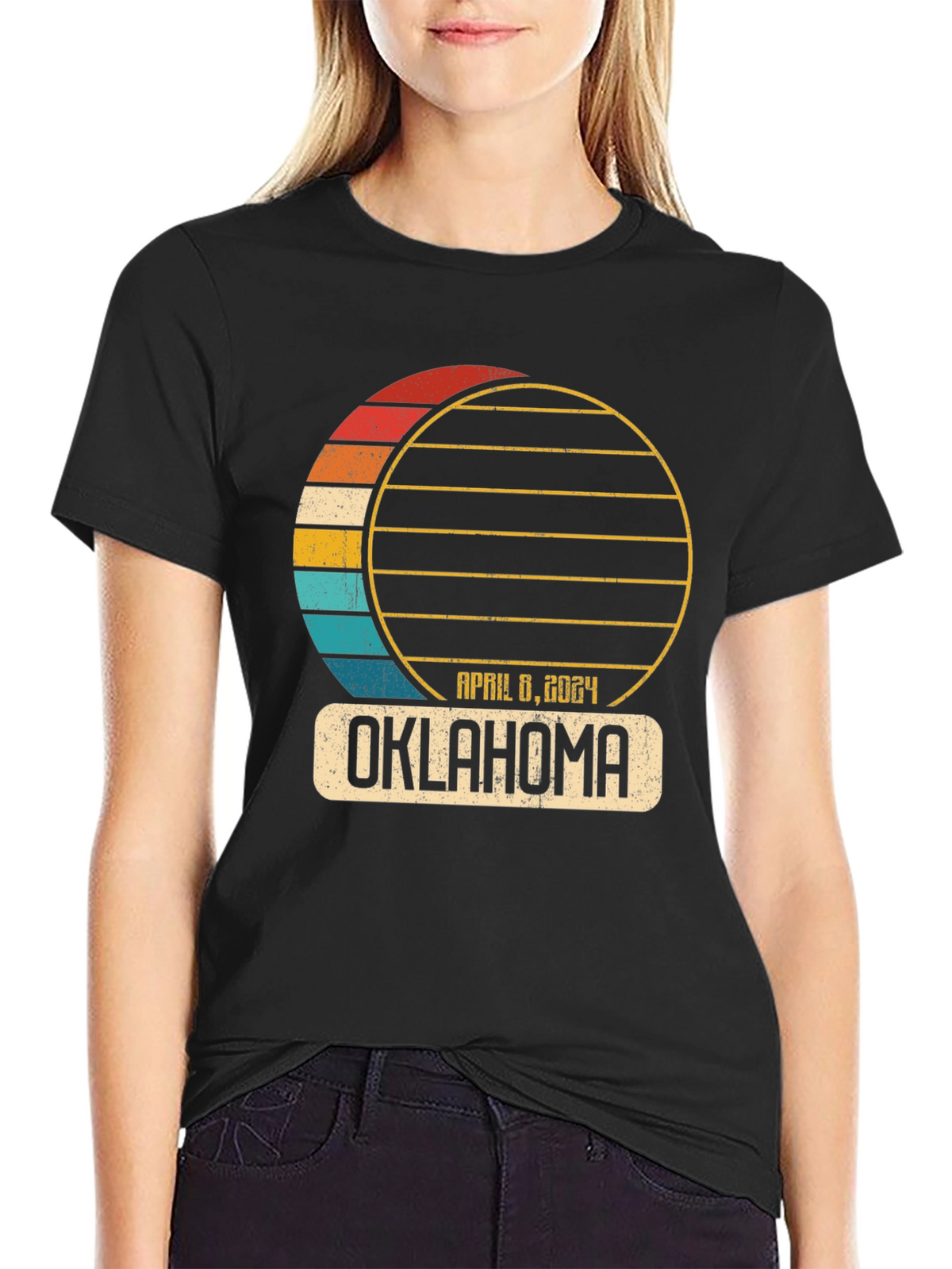 Oklahoma April 8 2024 Total Solar Eclipse T-Shirt