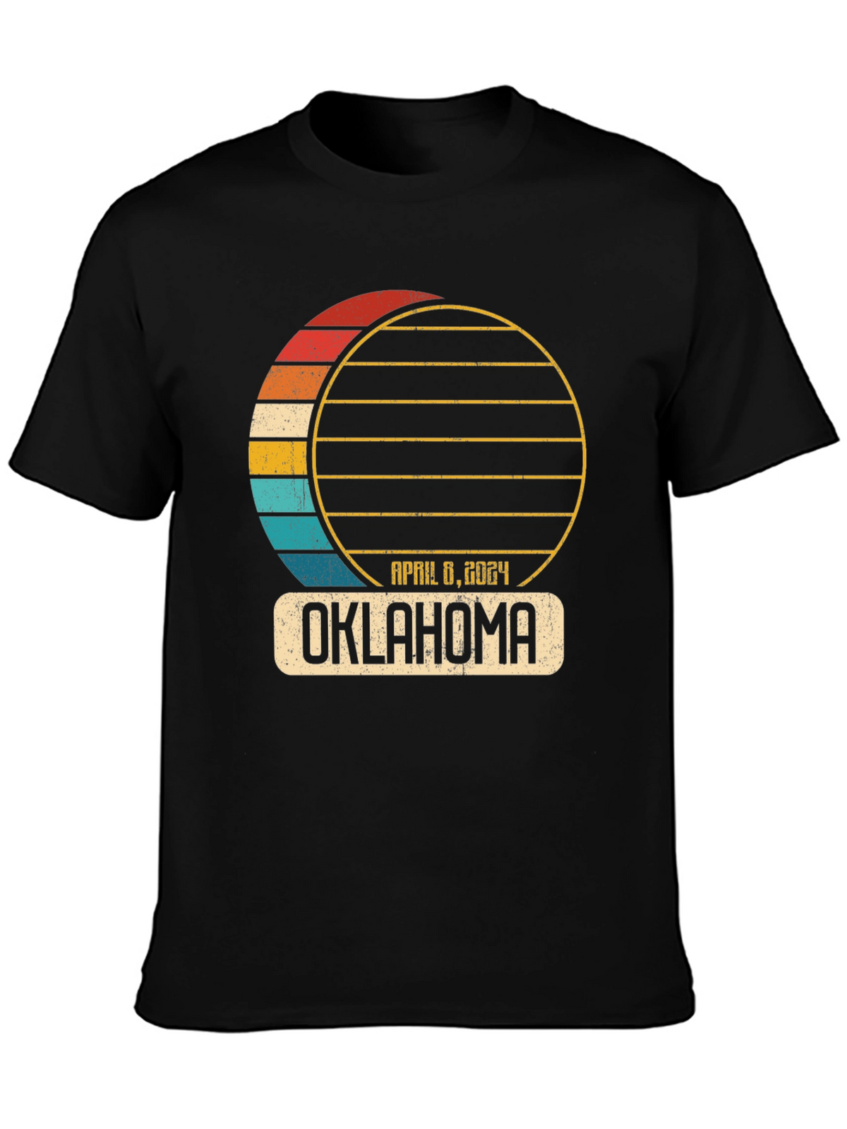 Oklahoma April 8 2024 Total Solar Eclipse T-Shirt