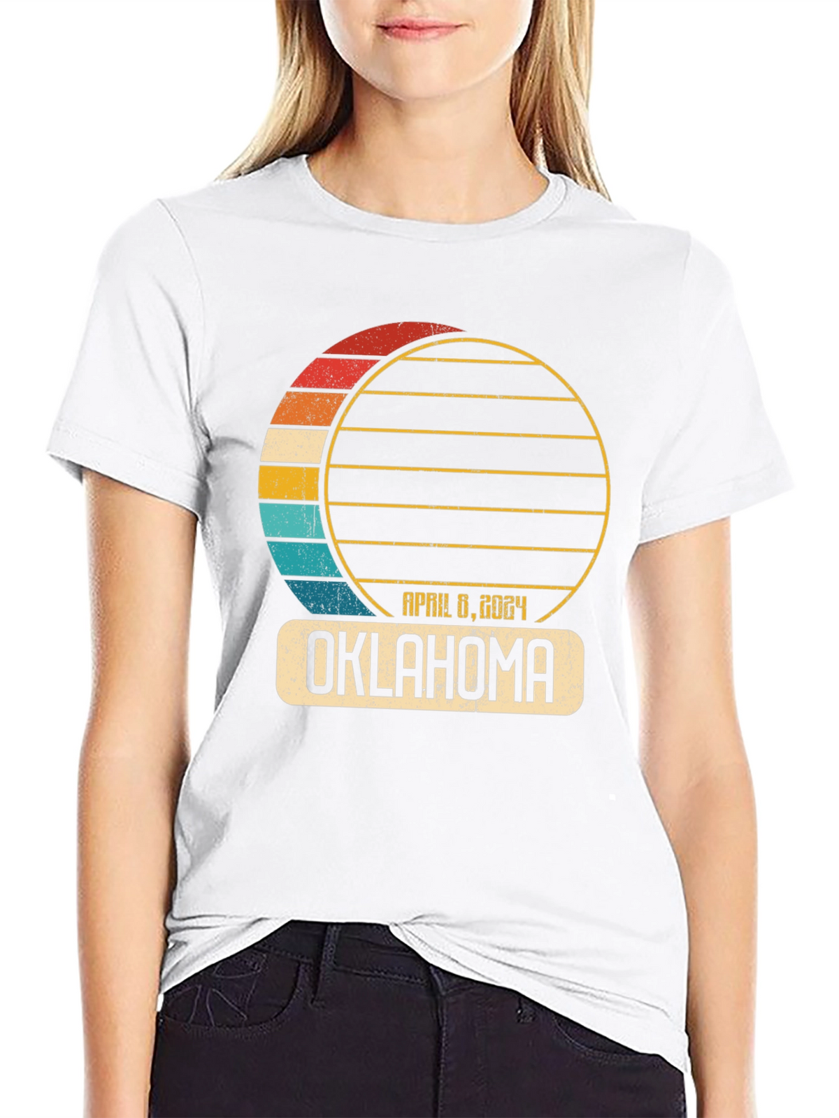 Oklahoma April 8 2024 Total Solar Eclipse T-Shirt