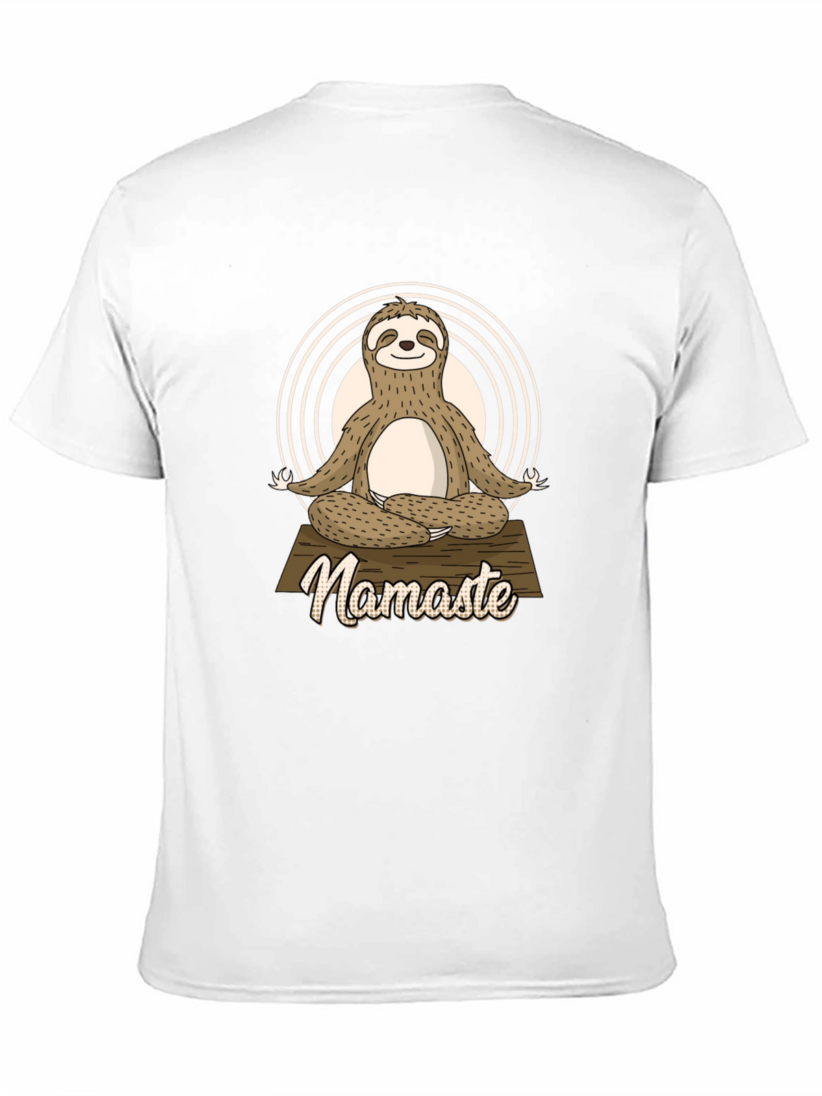Namaste Sloth Yoga Black T-Shirt