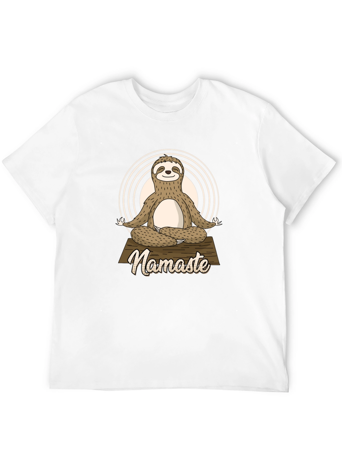 Namaste Sloth Yoga Black T-Shirt