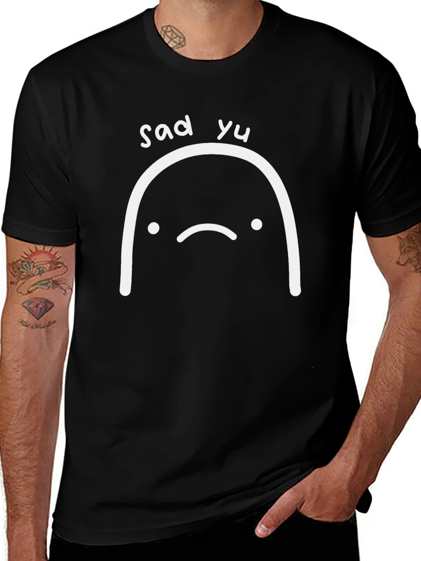 Sad Yu T-Shirt - Soft Cotton Blend