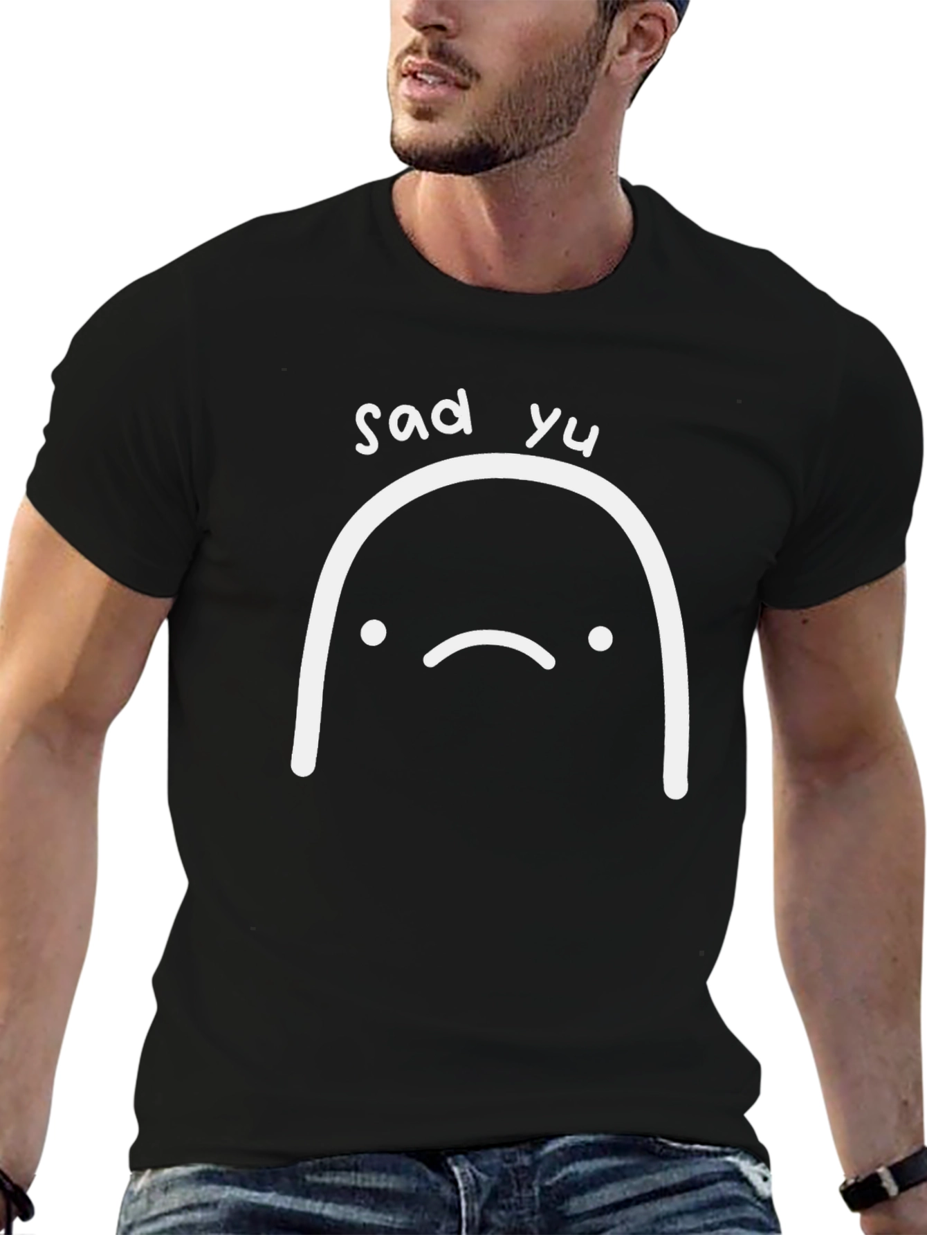 Sad Yu T-Shirt - Soft Cotton Blend