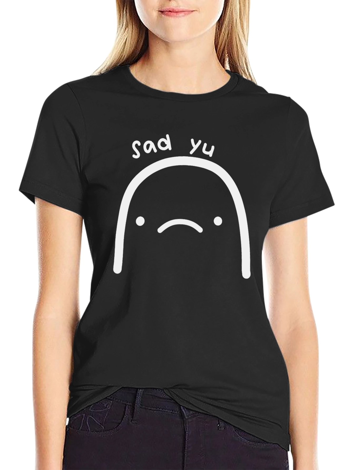 Sad Yu T-Shirt - Soft Cotton Blend