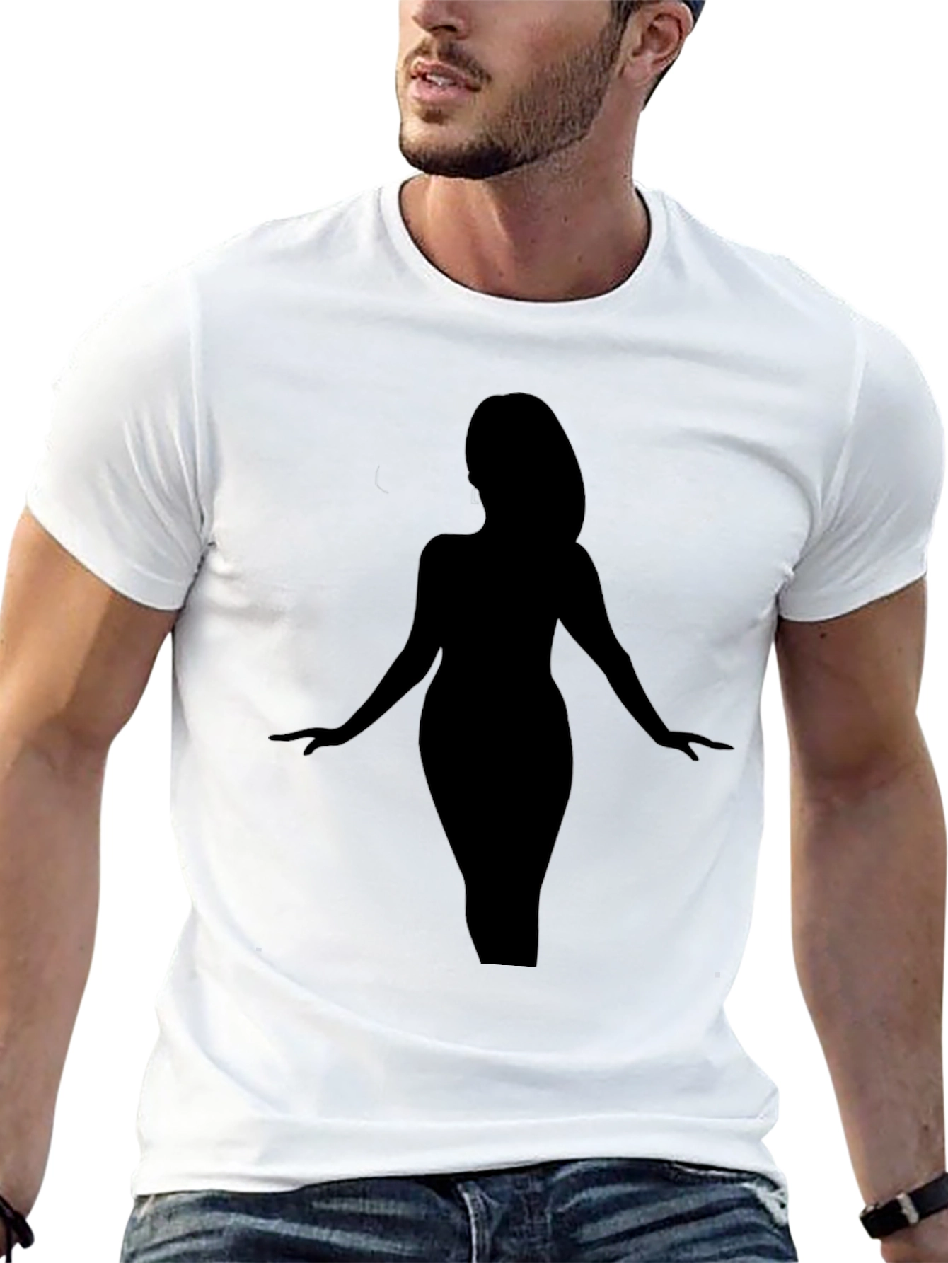 Silhouette Graphic Black T-Shirt