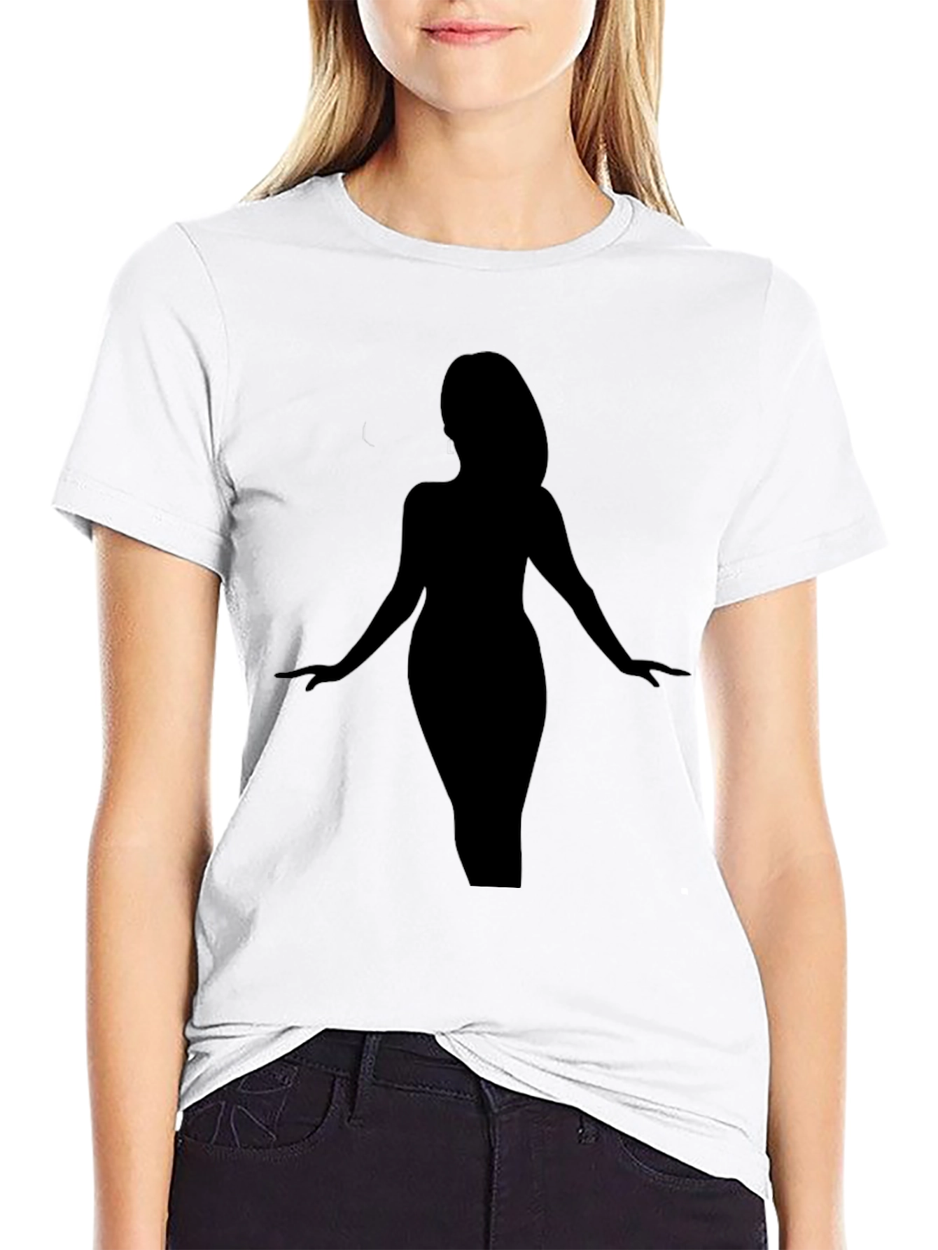 Silhouette Graphic Black T-Shirt