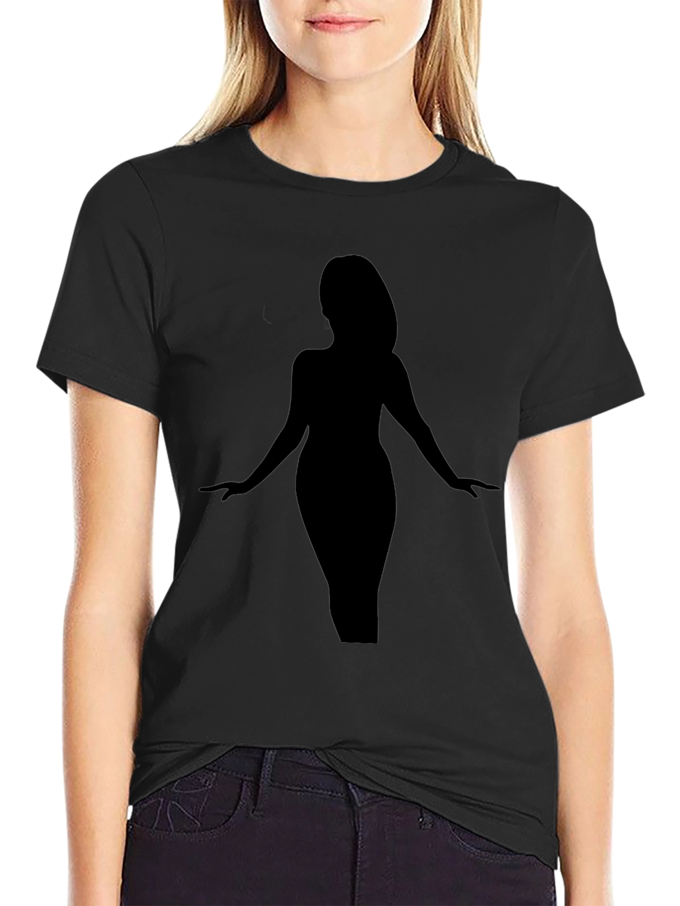 Silhouette Graphic Black T-Shirt