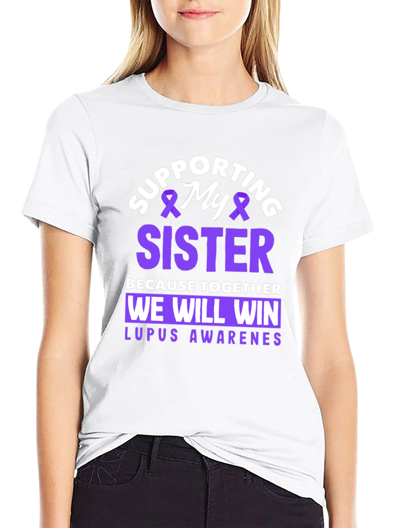 Supporting My Sister Lupus Awareness T-Shirt