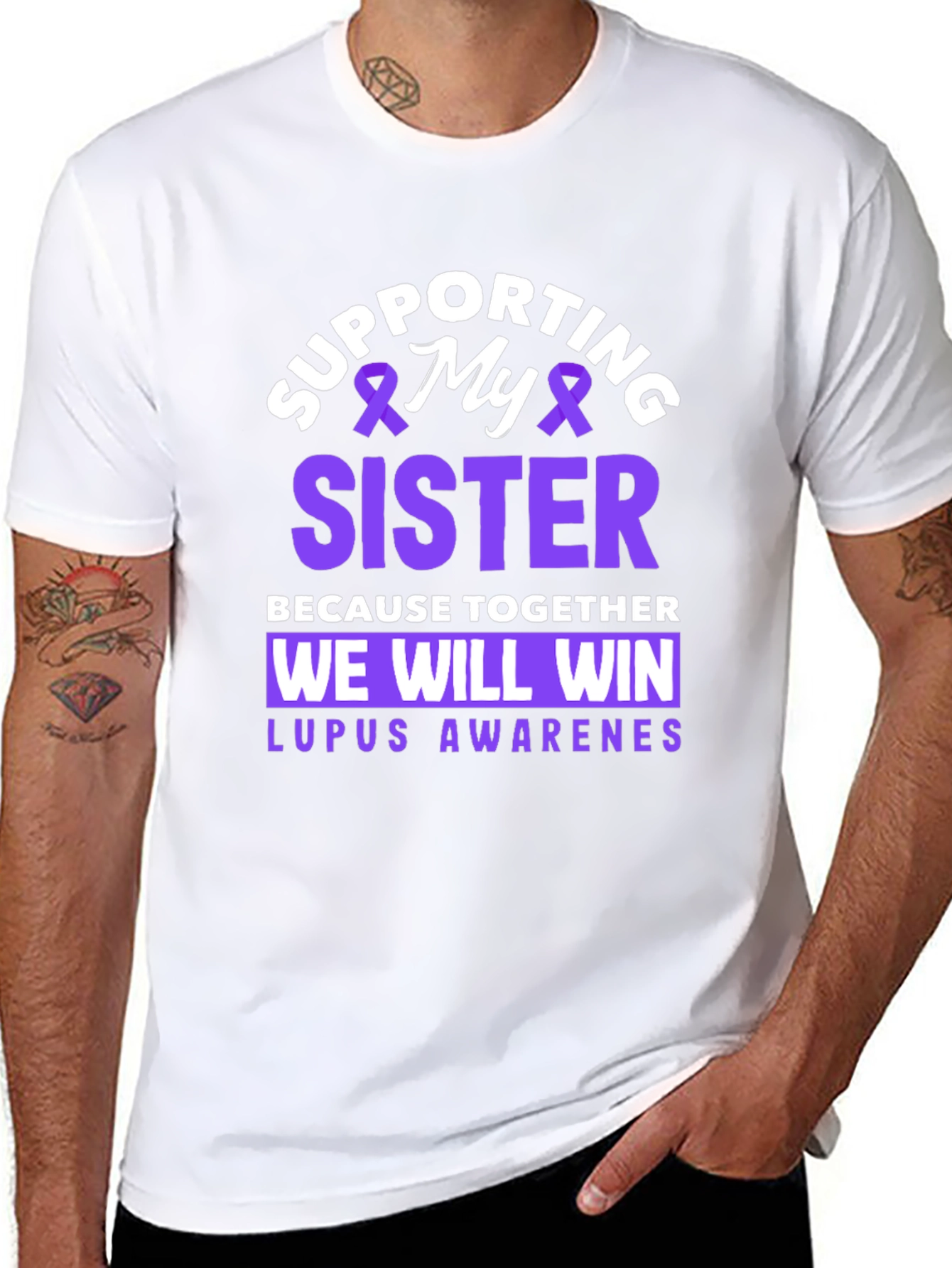 Supporting My Sister Lupus Awareness T-Shirt