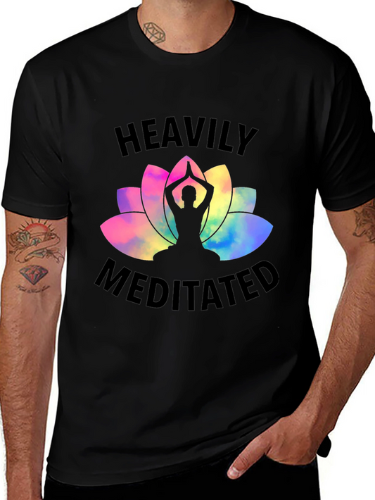 Heavily Meditated Yoga Lotus Graphic Tee