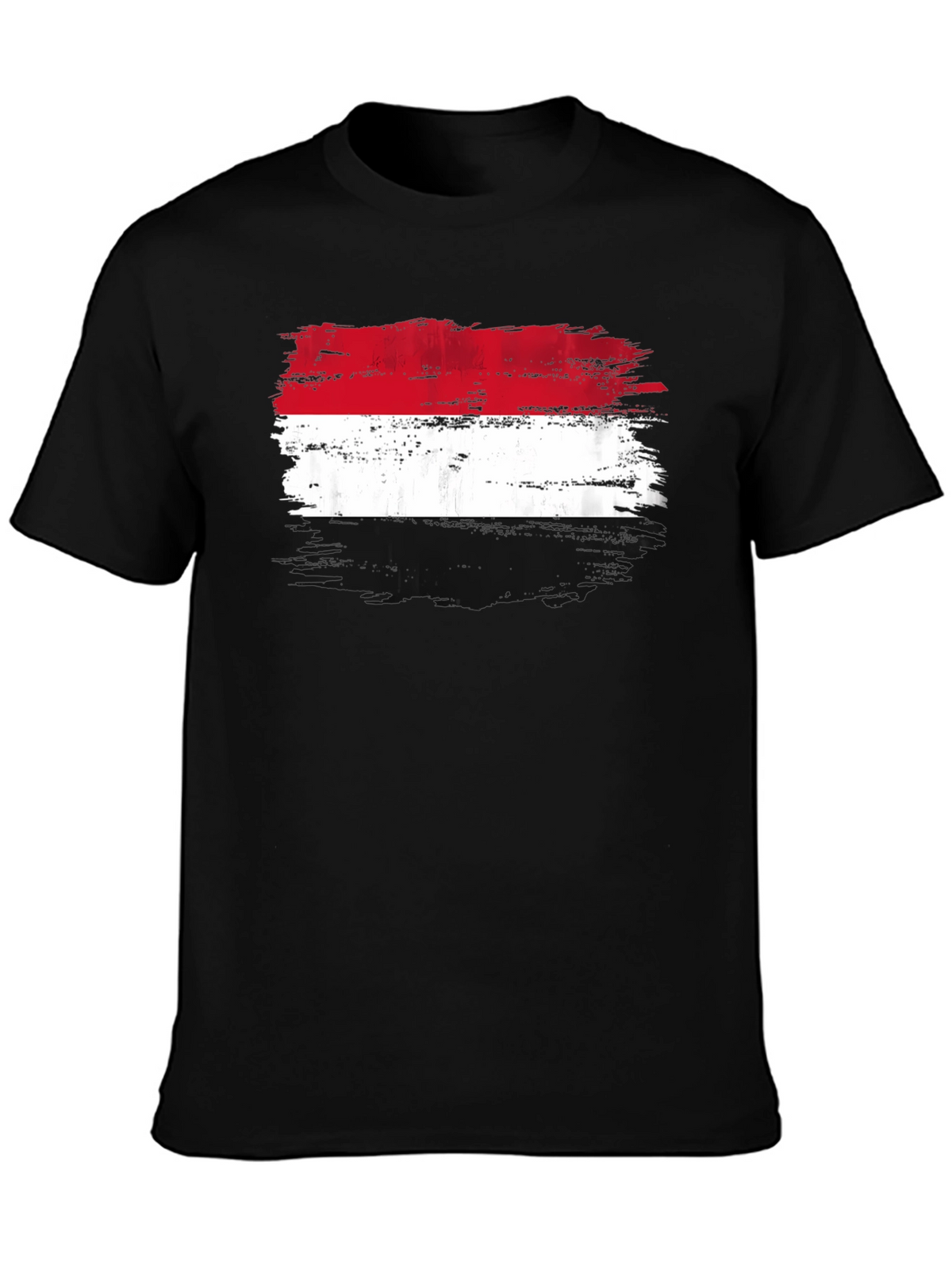 Indonesia Flag Distressed T-Shirt