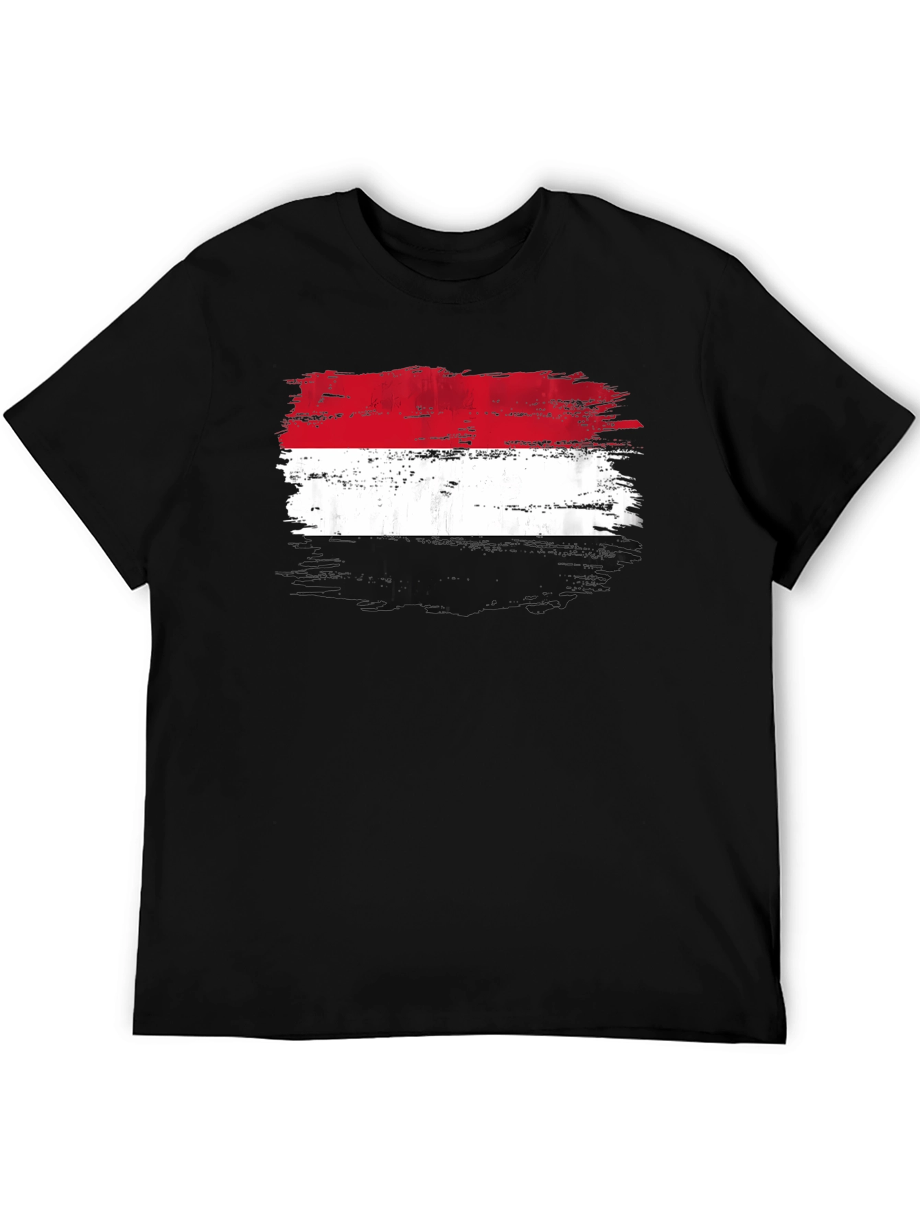 Indonesia Flag Distressed T-Shirt