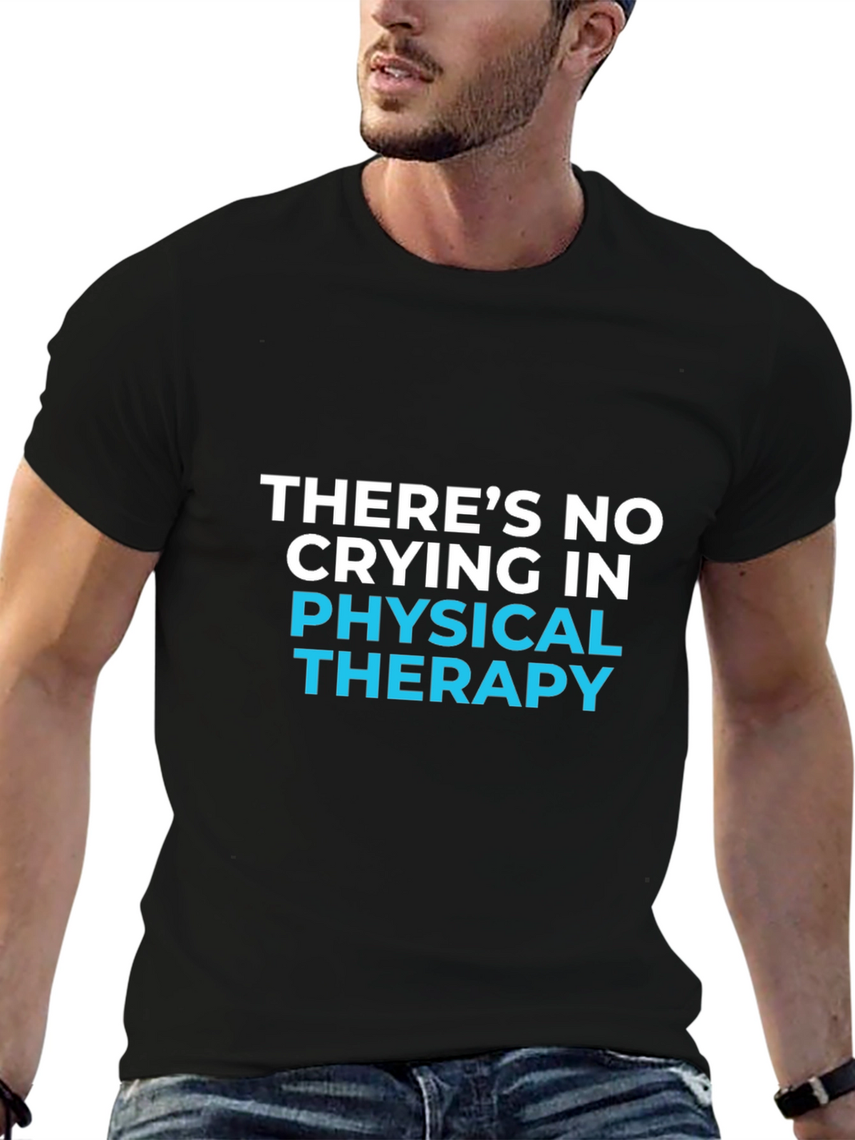 Funny Physical Therapy T-Shirt - No Crying