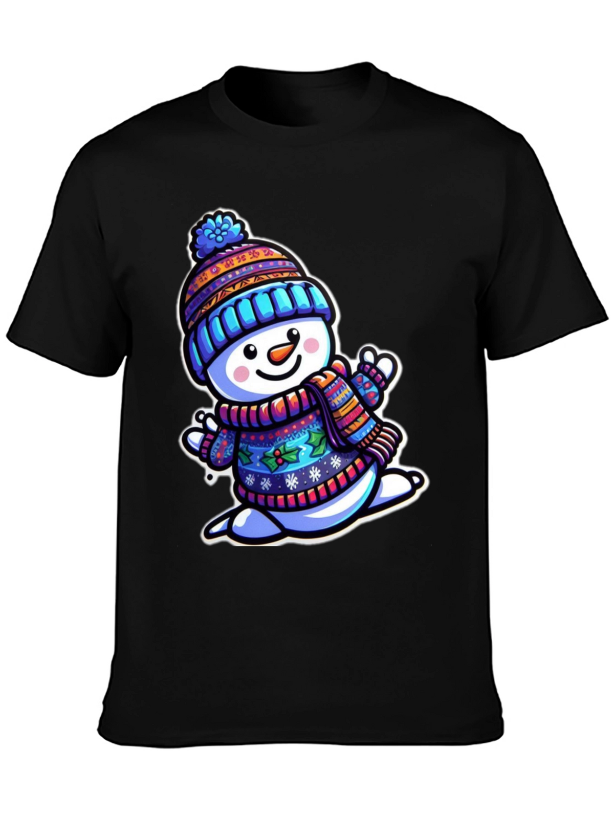 Festive Snowman Graphic Tee