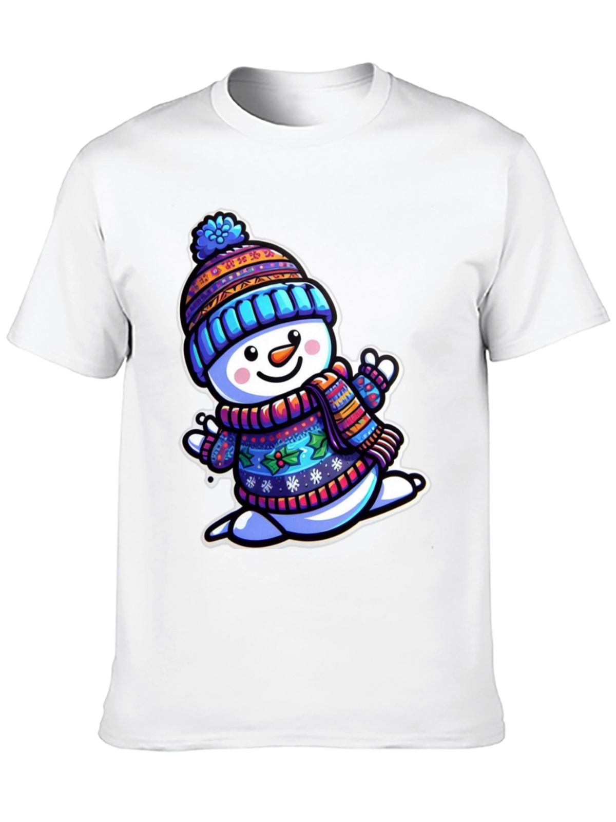 Festive Snowman Graphic Tee