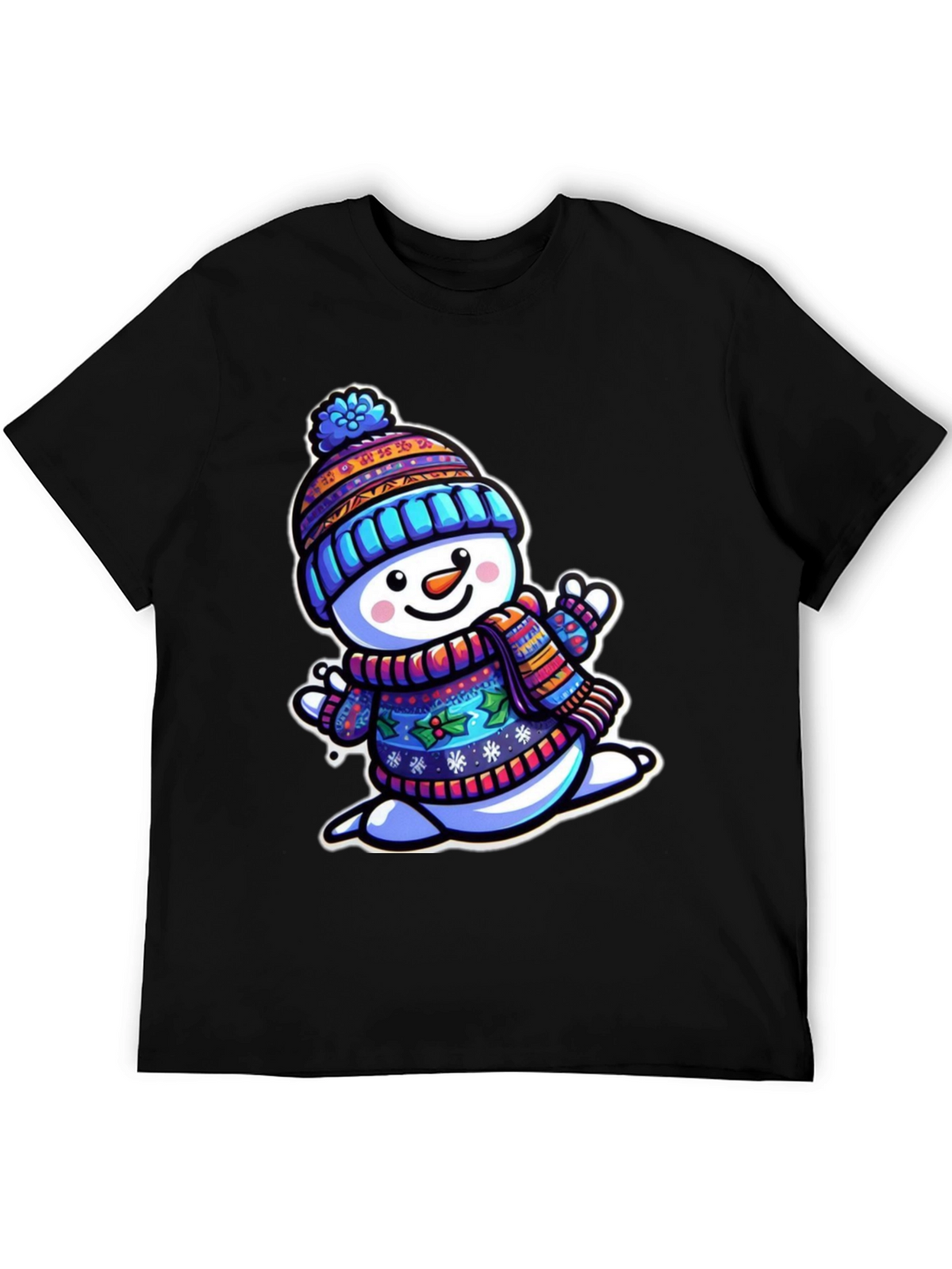 Festive Snowman Graphic Tee
