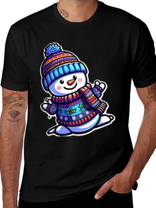 Festive Snowman Graphic Tee