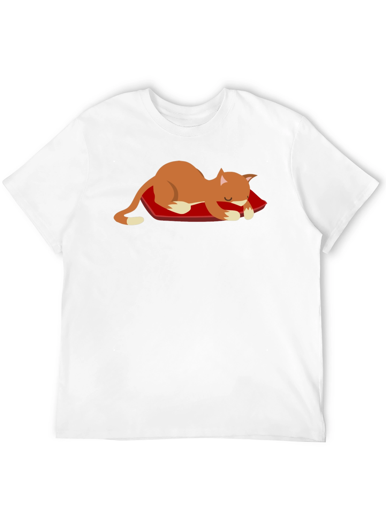 Cute Cat Nap T-Shirt - Unisex Black Tee
