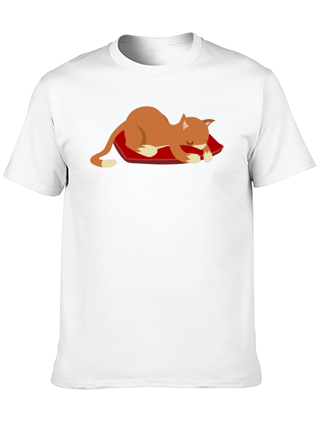 Cute Cat Nap T-Shirt - Unisex Black Tee