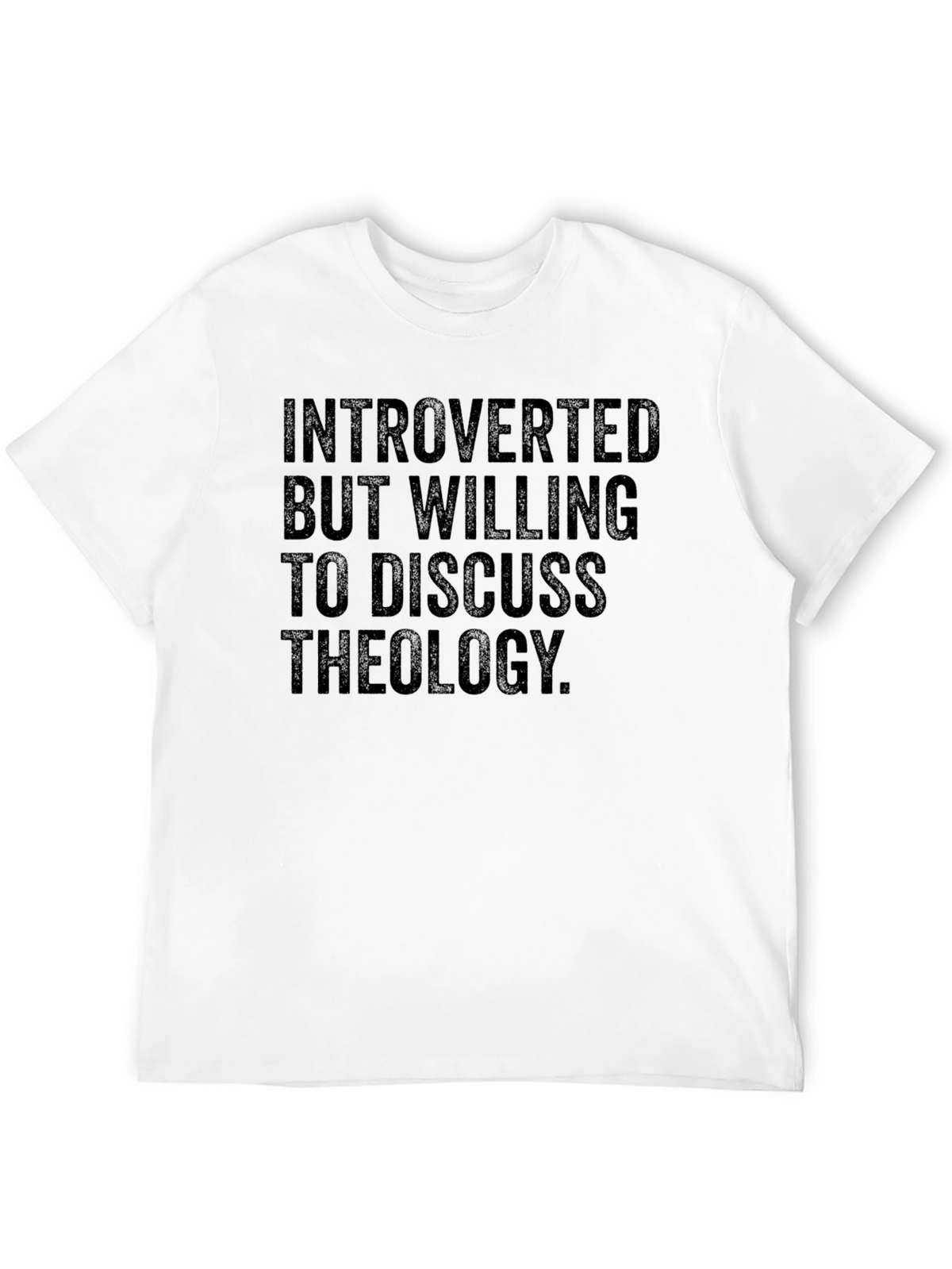 Introverted Theology T-Shirt - Black Graphic Tee