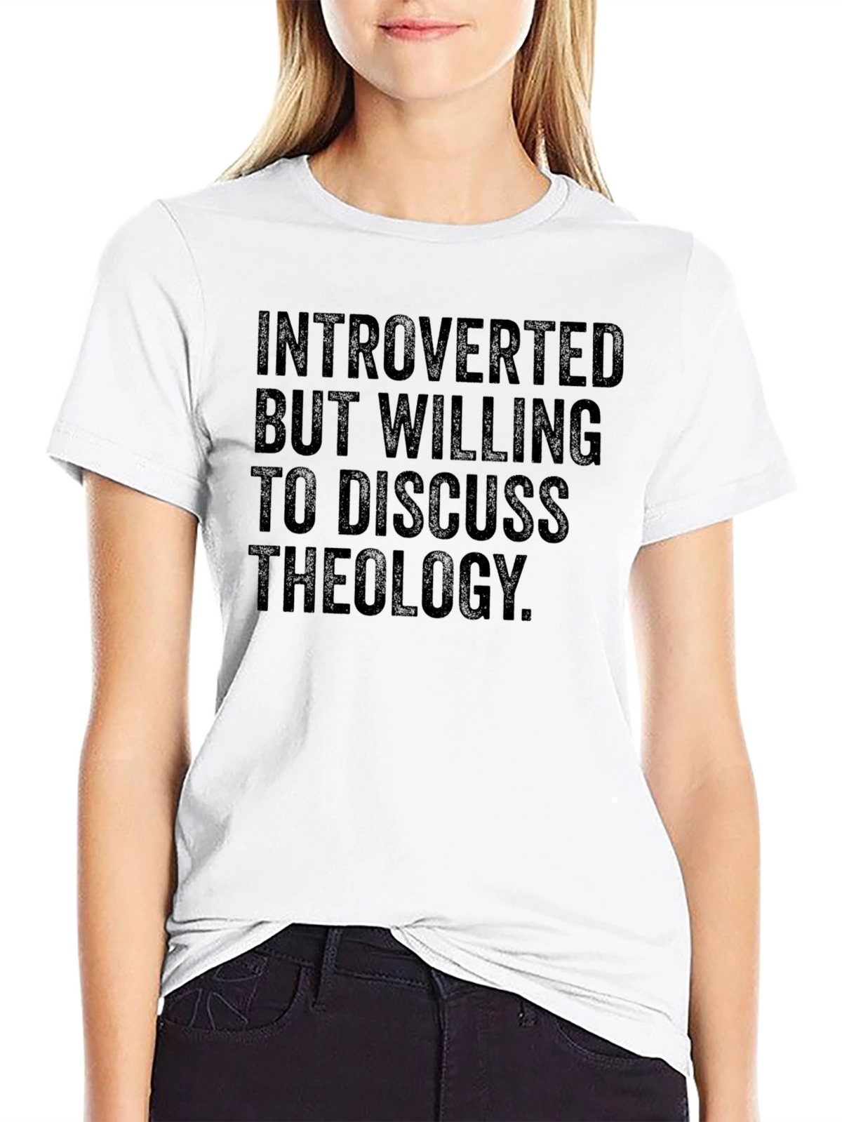Introverted Theology T-Shirt - Black Graphic Tee