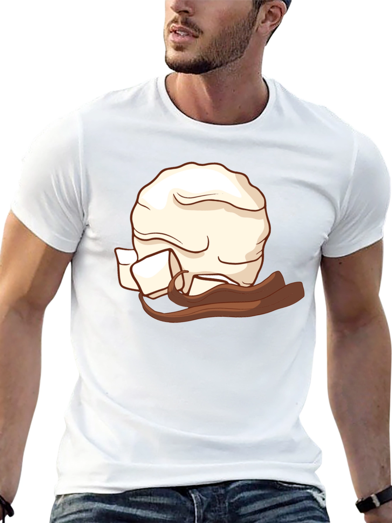 Pirate Head Wrap Graphic T-Shirt