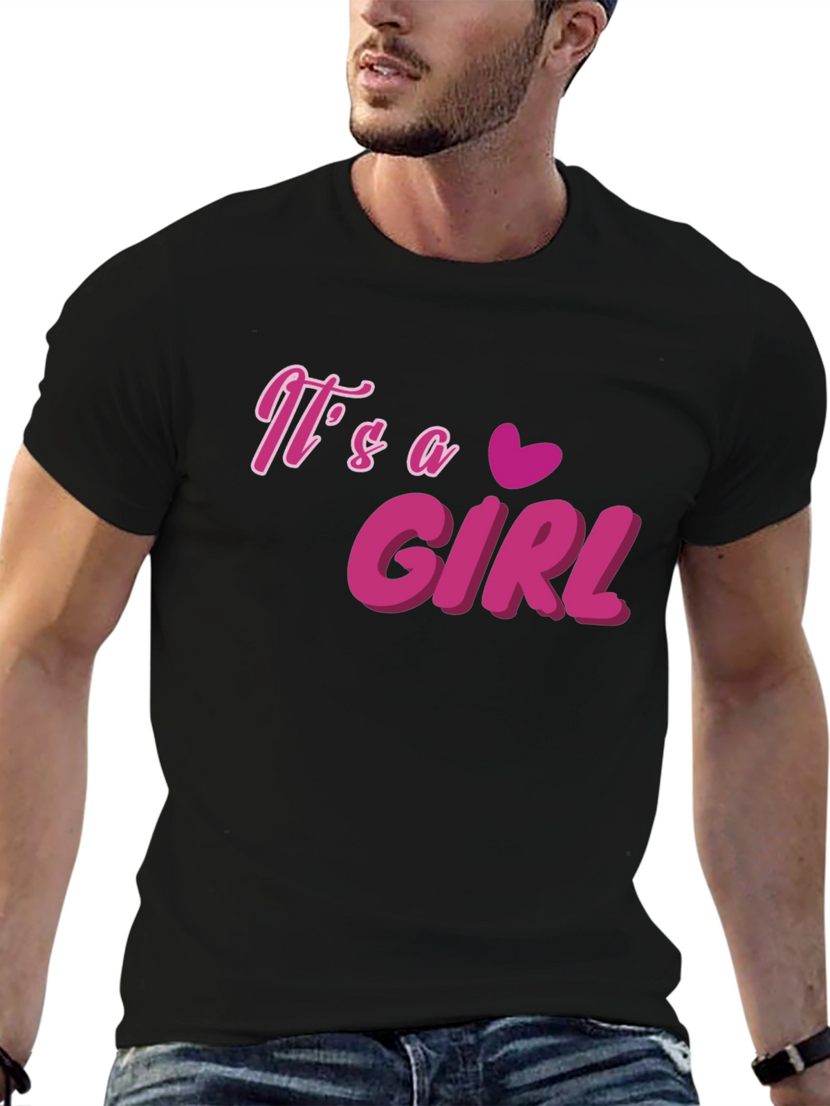 Its a Girl T-Shirt - Pink Graphic Tee