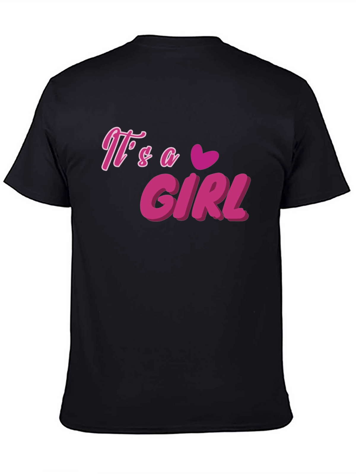 Its a Girl T-Shirt - Pink Graphic Tee