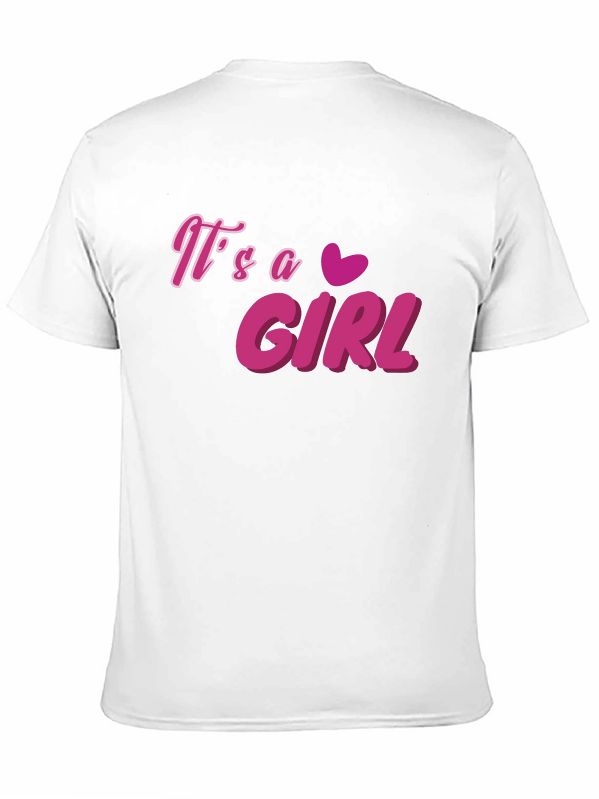 Its a Girl T-Shirt - Pink Graphic Tee