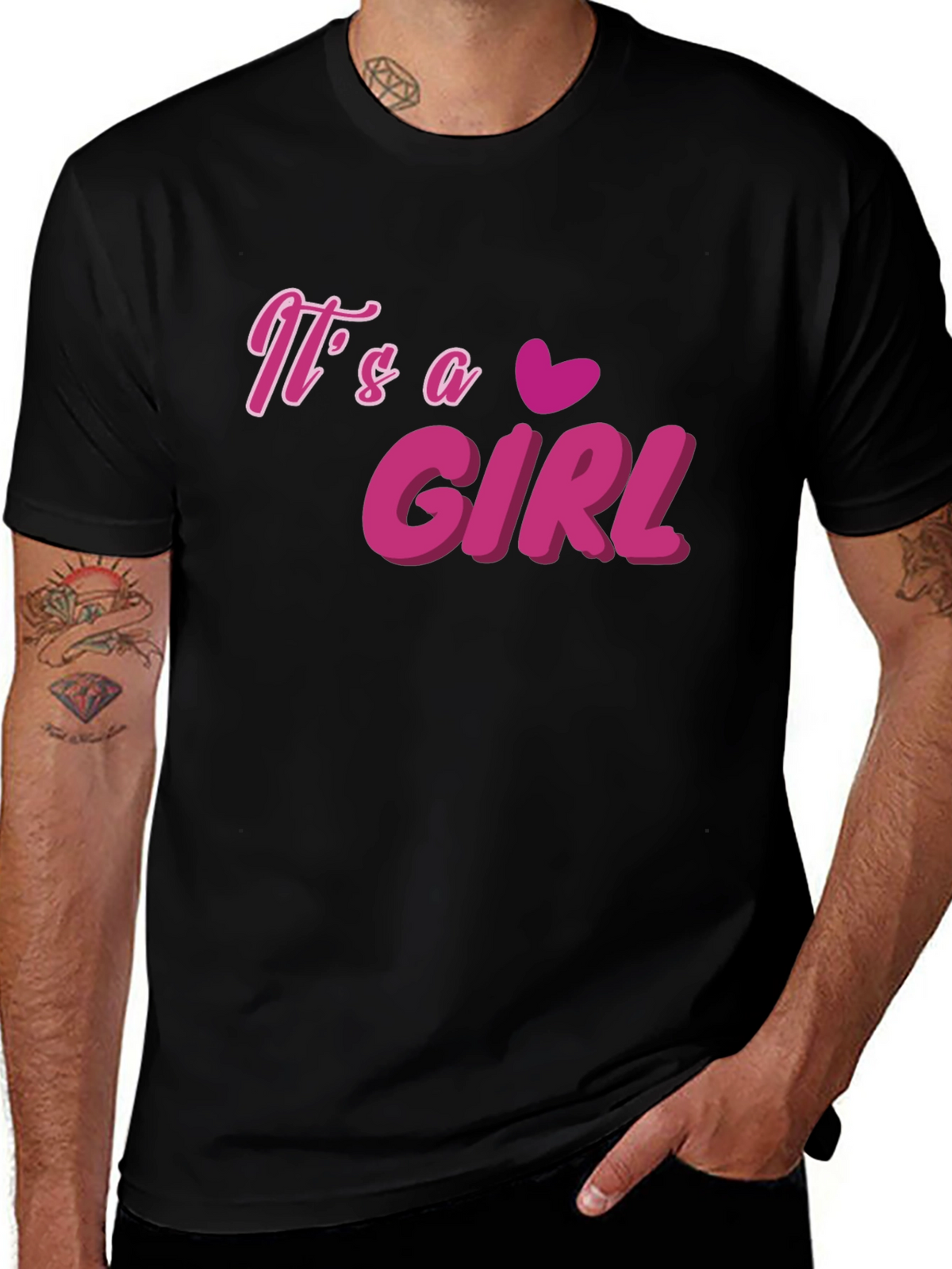 Its a Girl T-Shirt - Pink Graphic Tee