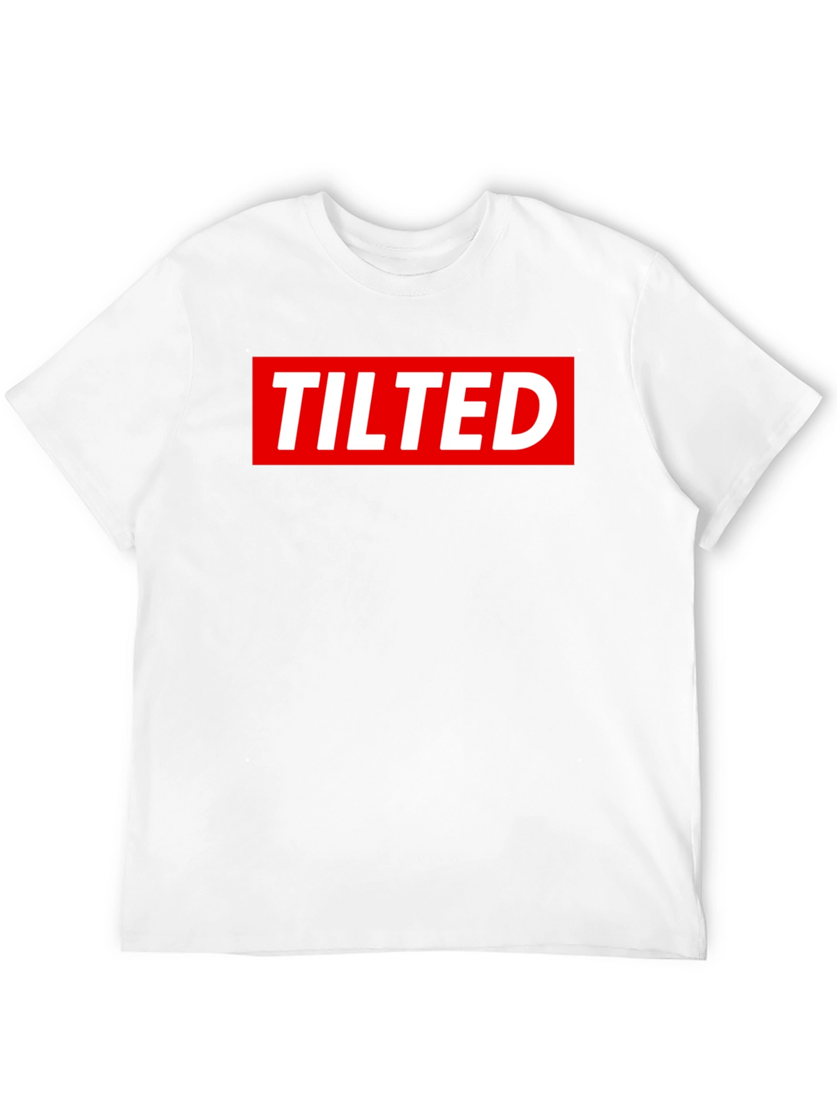 Tilted Logo Graphic Tee - Black