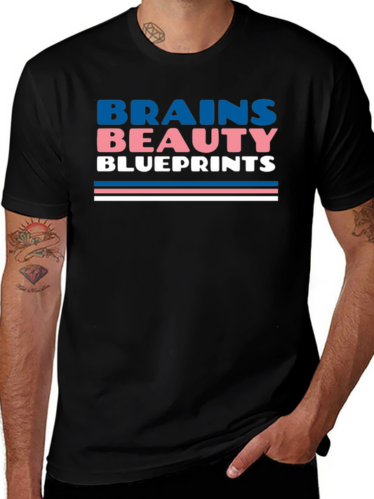 Brains Beauty Blueprints Graphic Tee