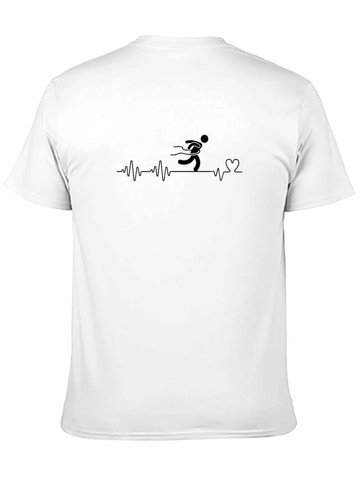 Heartbeat Runner Black T-Shirt