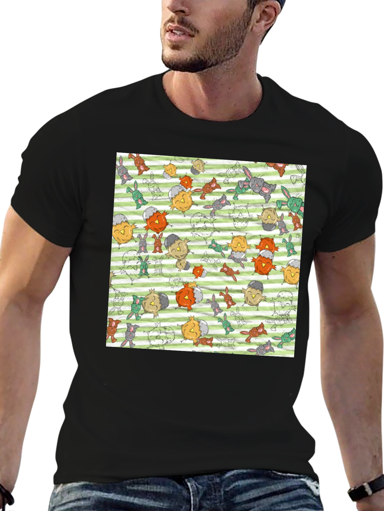 Bunny & Chick T-Shirt - Quirky Easter Style