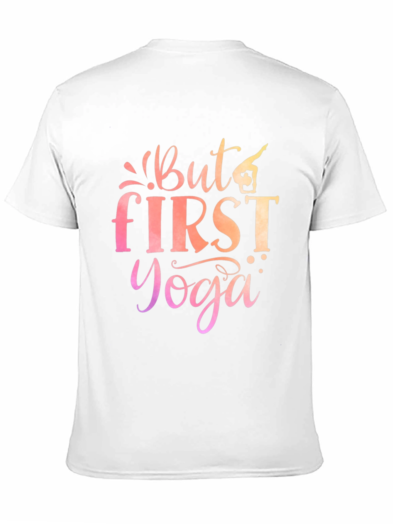 But First Yoga Graphic Tee - Mens Black T-Shirt
