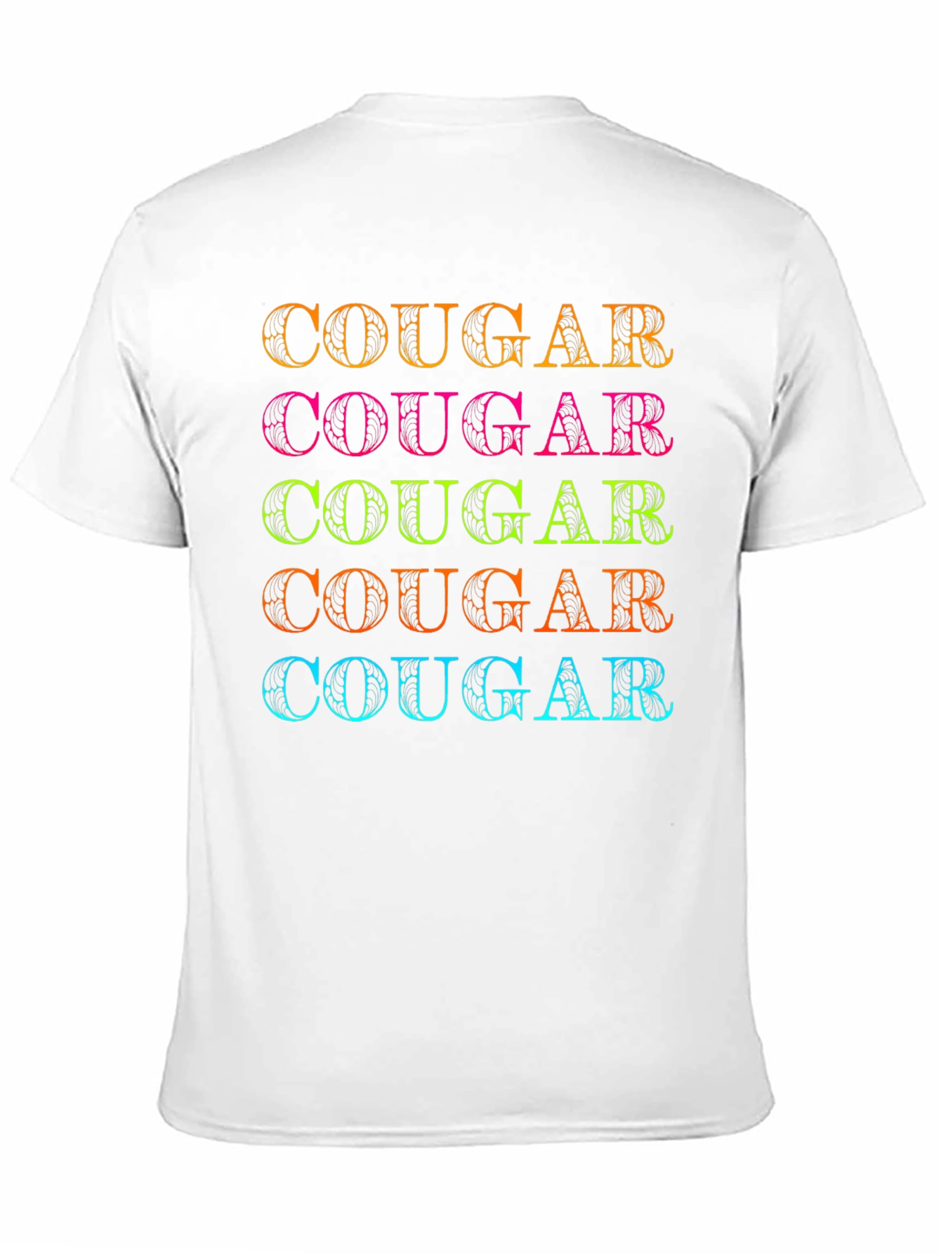 Neon Cougar Graphic T-Shirt