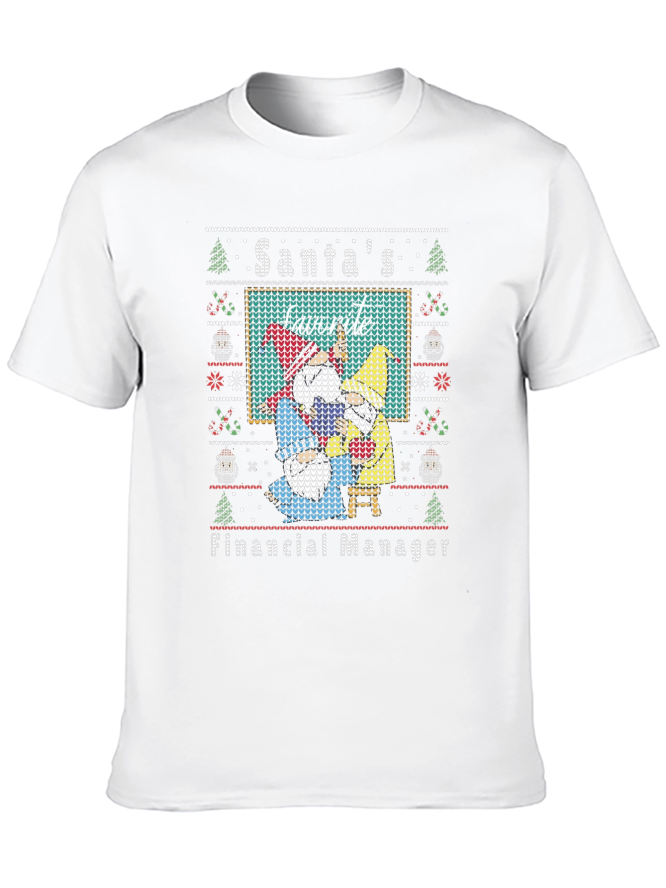 Santas Favorite Financial Manager Ugly Christmas Sweater T-Shirt