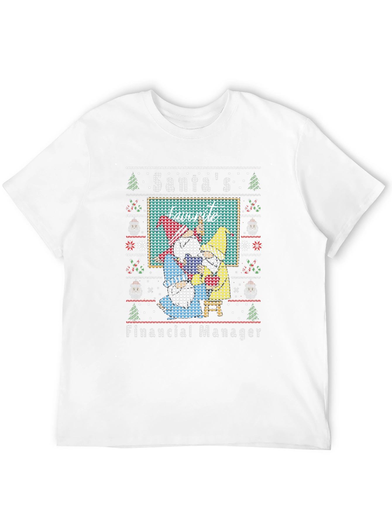 Santas Favorite Financial Manager Ugly Christmas Sweater T-Shirt