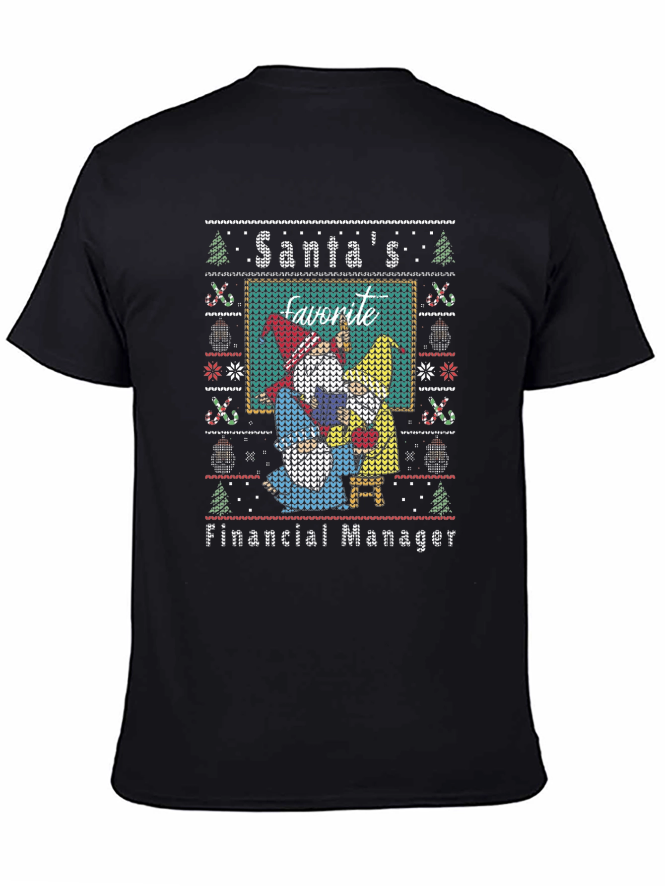 Santas Favorite Financial Manager Ugly Christmas Sweater T-Shirt