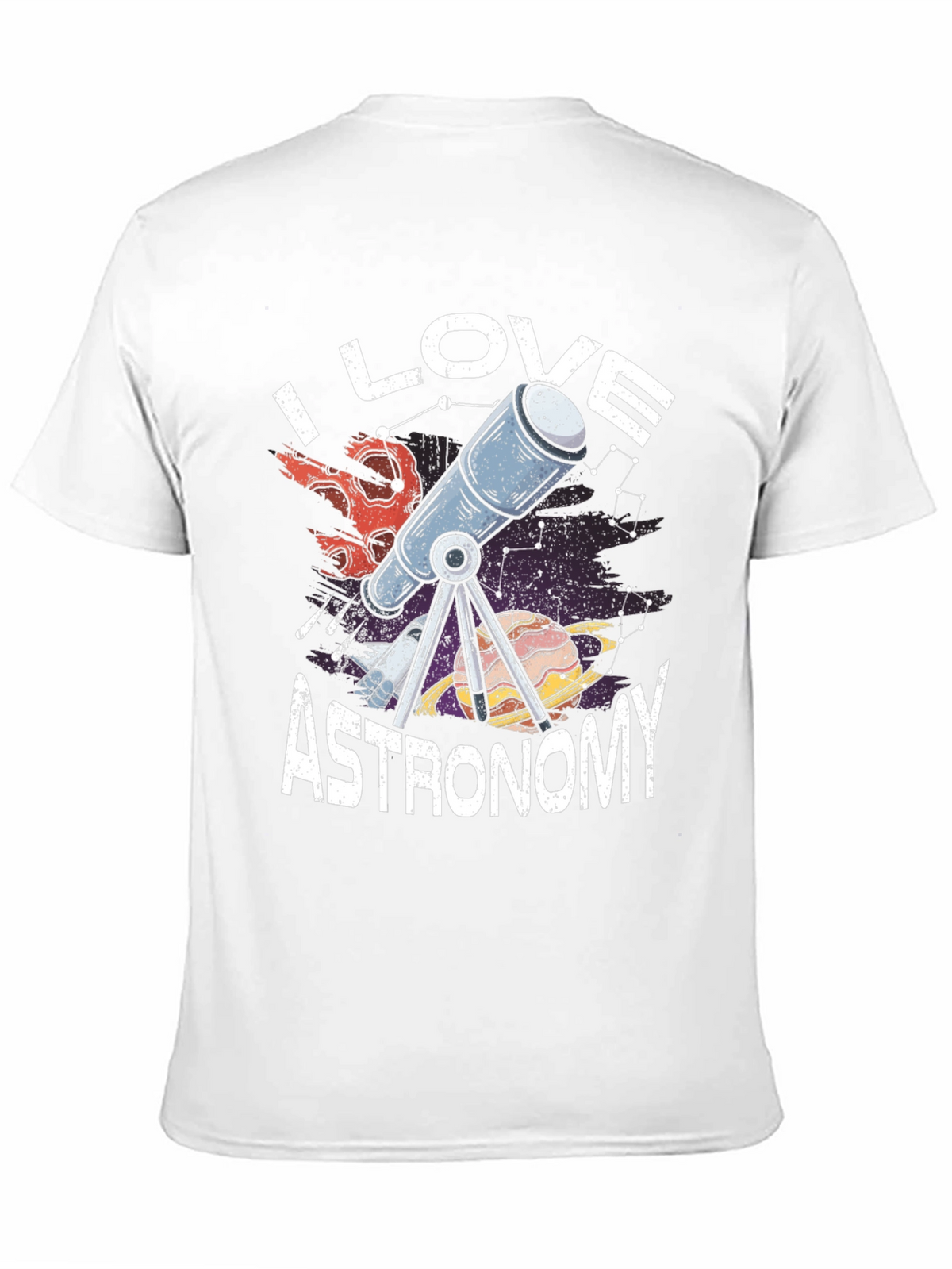 I Love Astronomy Graphic Tee Shirt