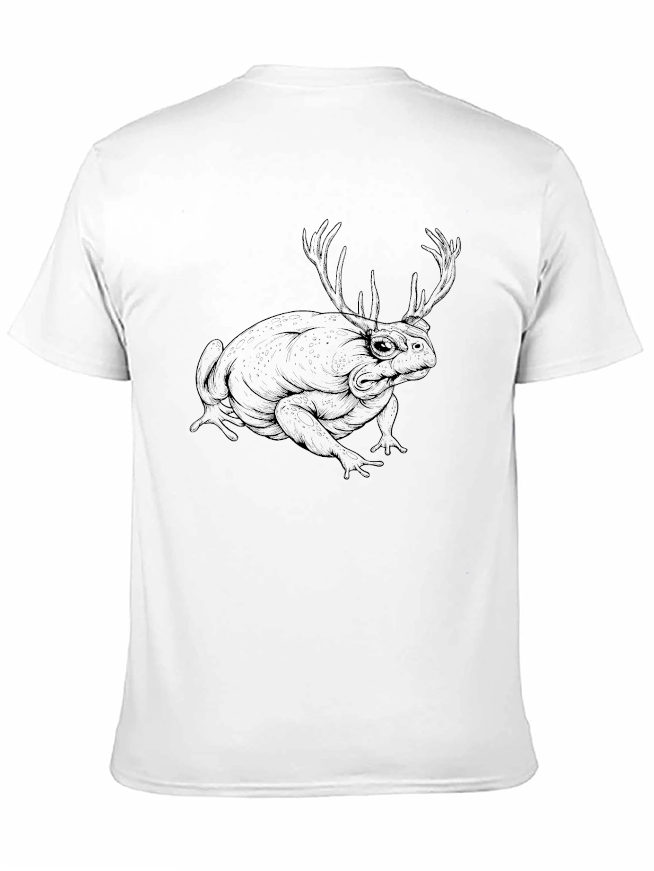 Antler Frog Graphic Tee - Unique Design