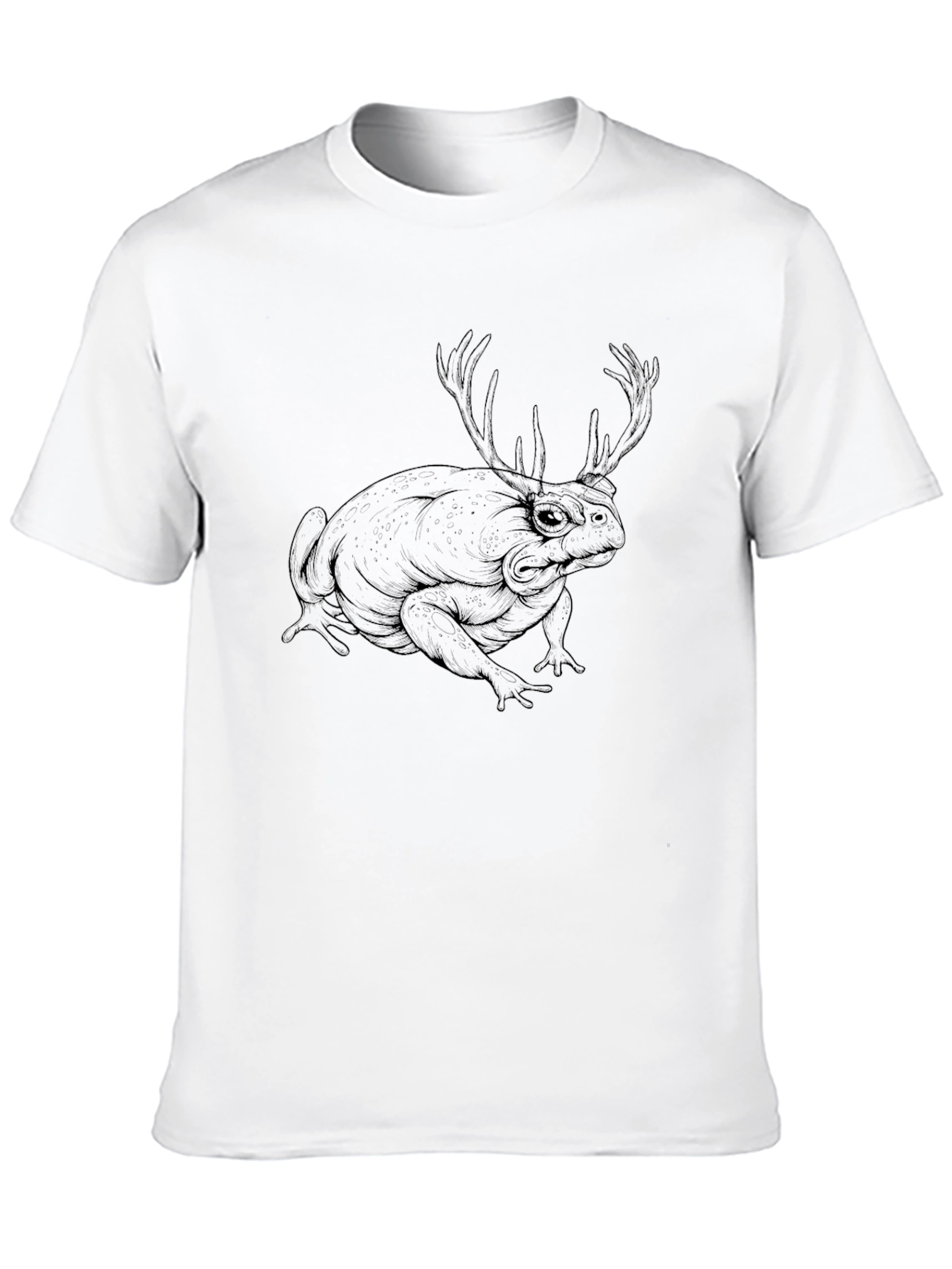 Antler Frog Graphic Tee - Unique Design